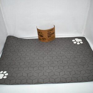 Le Courant Cat and Dog Feeding Mat - Non-Slip, Quick Dry, Absorbent Pet Placemat